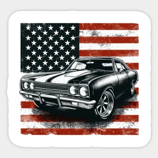 Muscle American Car Sticker